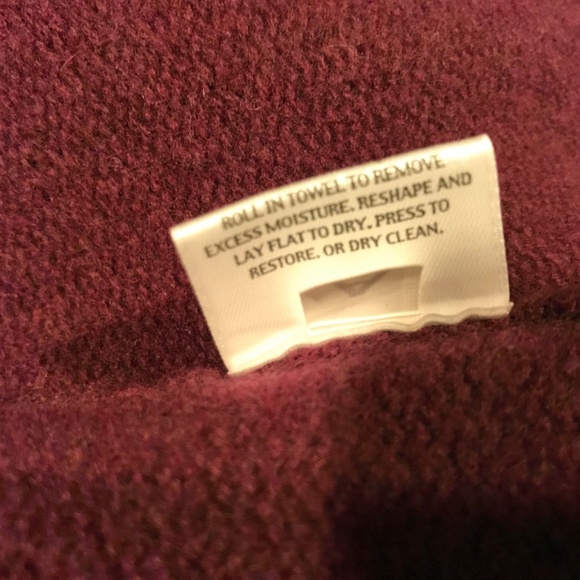 Eileen Fisher 100% wool pockets plum sweater 3/4 sleeves coat - Picture 15 of 16